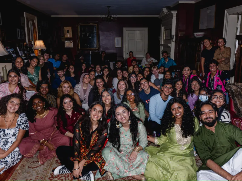 Hana Rehman, sitting in the audience of Sur Sagar. 