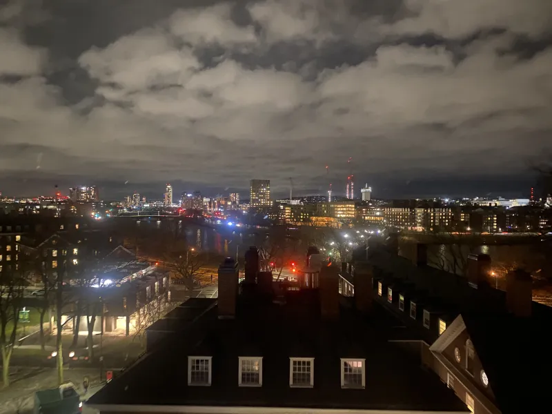 city view from quincy house penthouse