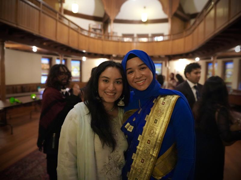 Samia Afrose and Hana Rehman at South Asian Convocation