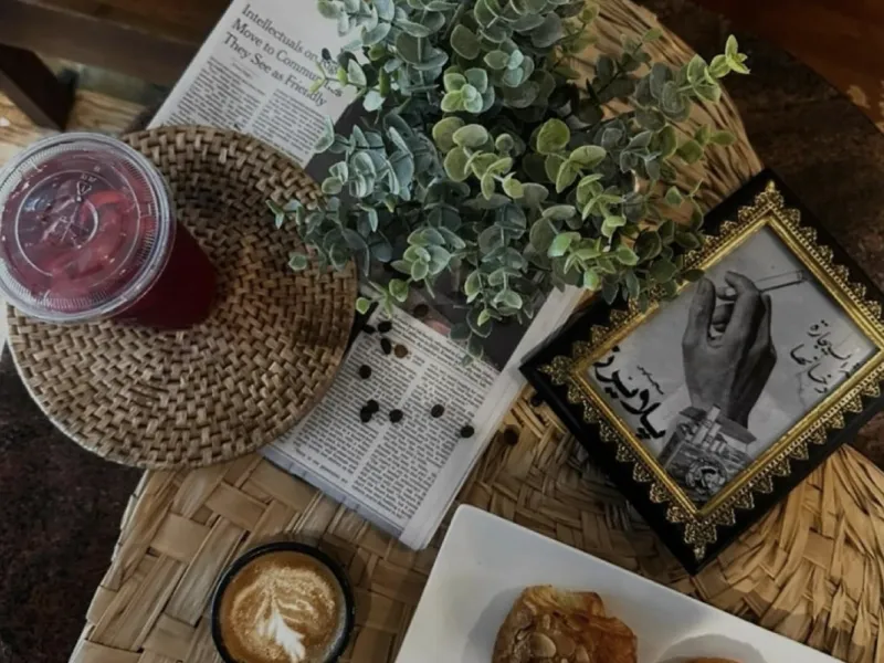 Pastries and coffee from Luxor Cafe