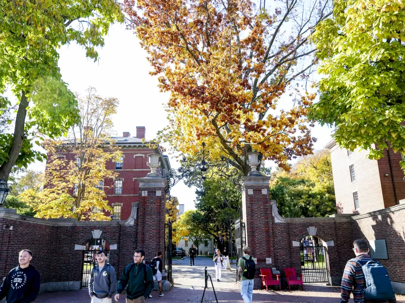 Fall Harvard Gate