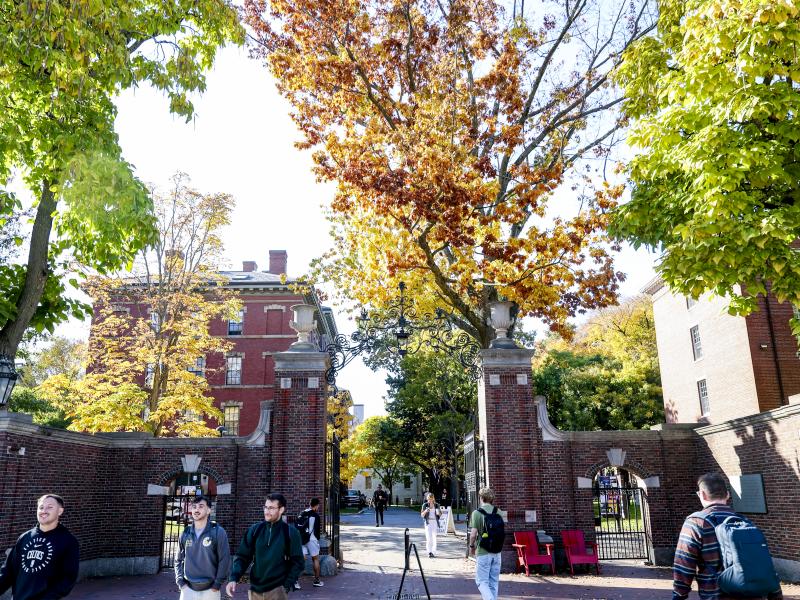 Fall Harvard Gate