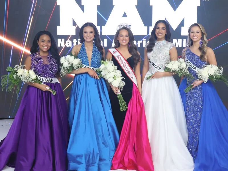 Standing in the Top 5 for the National American Miss Teen Title 
