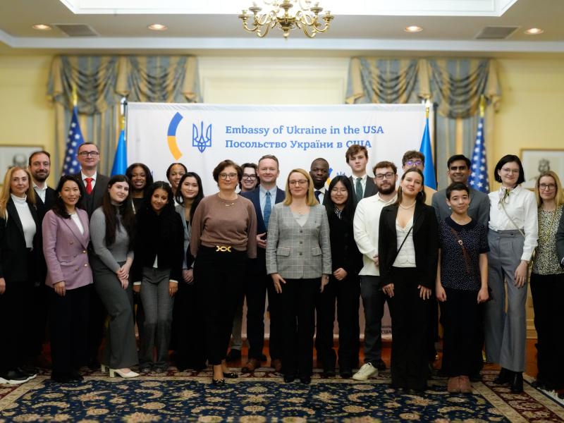 Students with the Embassy of Ukraine in the U.S.