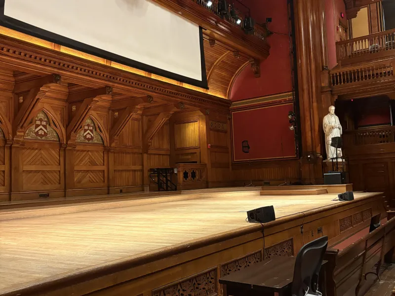 Stage of Sanders Theater