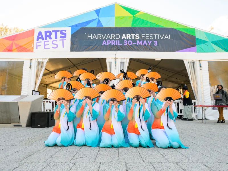 Asian American Dance Troupe (AADT) on the Science Center Plaza.