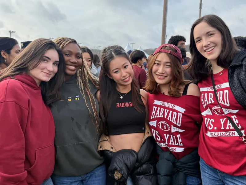 Eliana and friends at Harvard-Yale Game 2025