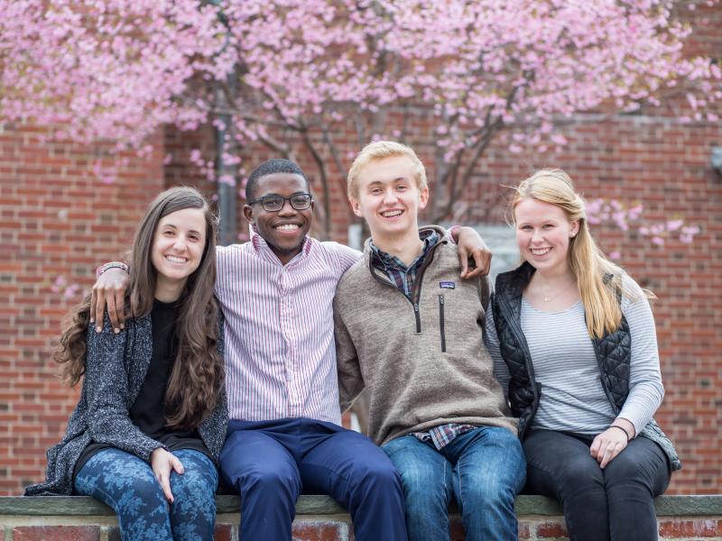 Photograph of author with other Harvard College Connection coordinators