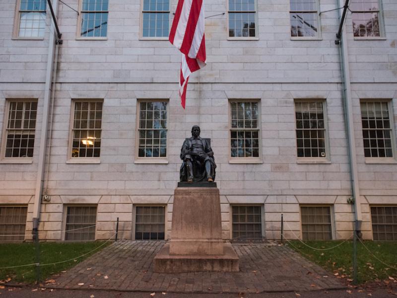 John Harvard statue