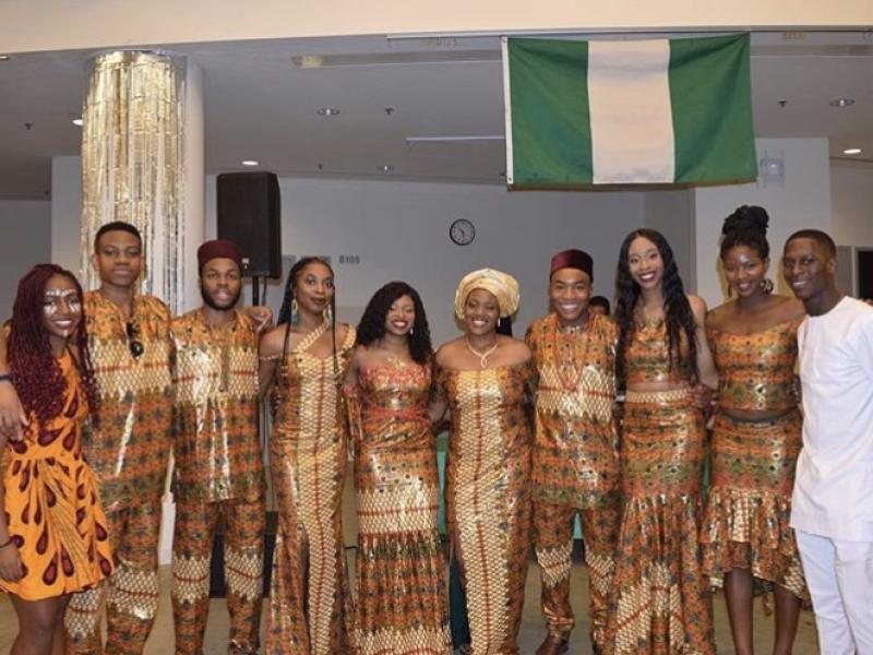 Students from Harvard's Nigerian Students Association Executive Board