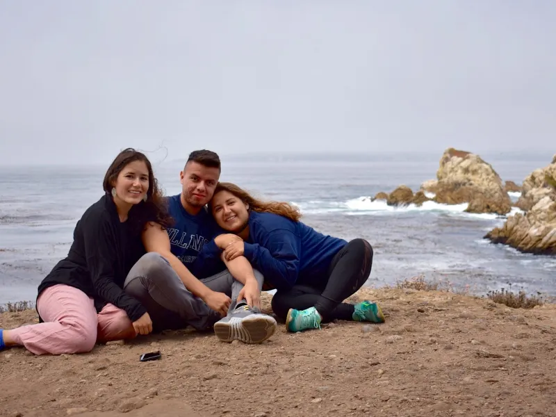 Student and her siblings in San Francisco