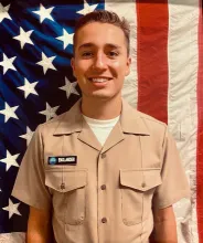 This is Kyle's class photo from Navy ROTC