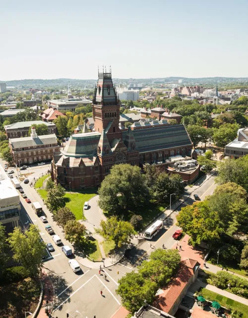 Birds eye view of Memorial Hall