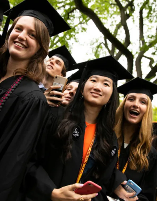a group of graduates at commencement