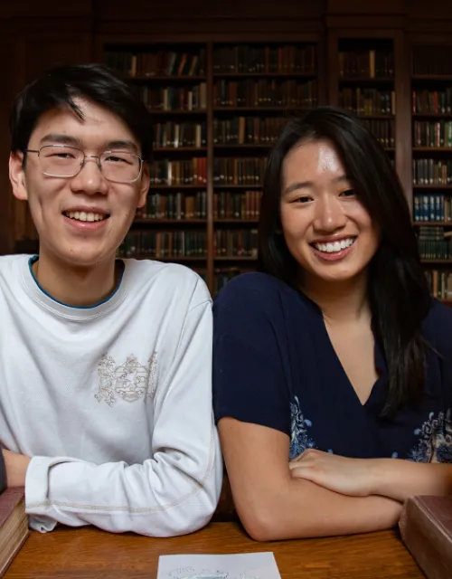 The Wave founders, Jerrica Li '21 and Eric Zhou '20.