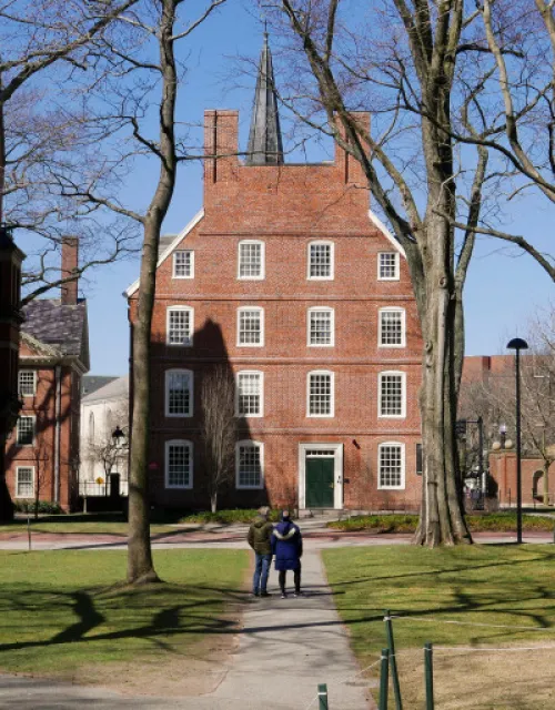 Massachusetts Hall in Harvard Yard.
