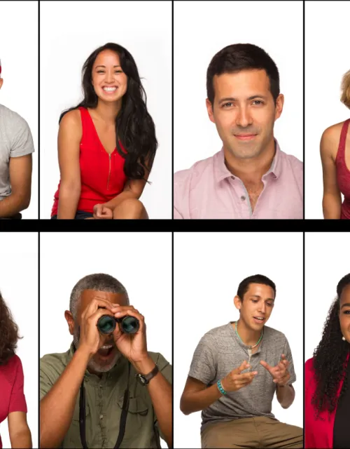 Photos of scientists in a grid.