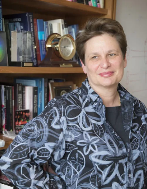 A portrait of Catherine Dulac.