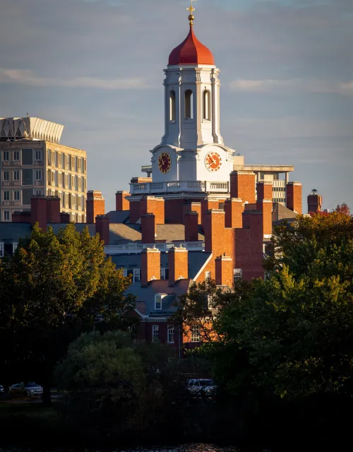 A campus tower from one of the upper-level Houses.