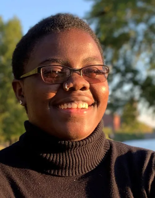 Devonne Pitts worked on a piece titled “As if by Magic.”