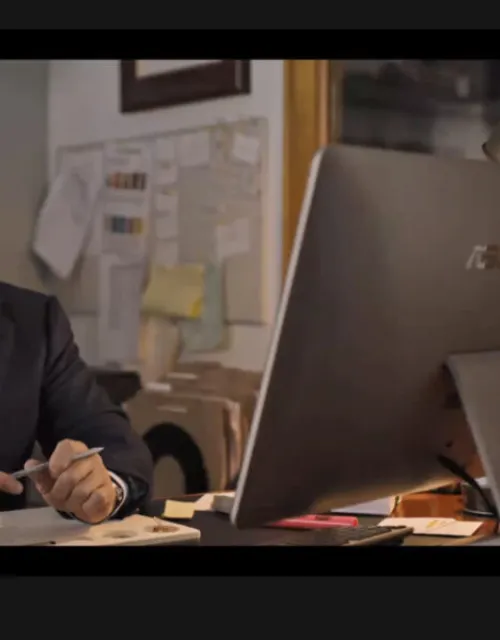 The class views a clip from the movie "Friends From College," where a character's editor suggests that he write a young adult novel. "That launched our discussion about the cultural status of YA fiction, misapprehensions about it, and why this is now the Golden Age of YA literature," Leah Whittington said.