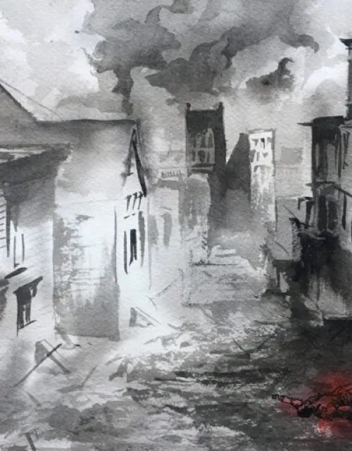 “I am using the process of keeping a regular sketchbook to serve as a living document of my ‘personal creation myths’ — the relationships I have with others and the stories of my own family's past that have bled into my present, age-old stories that I'm now living through an iteration of,” says Ava Salzman.