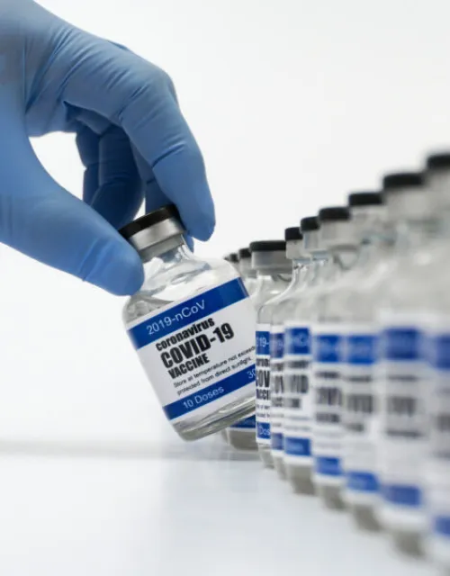 Doses of the COVID-19 vaccine.