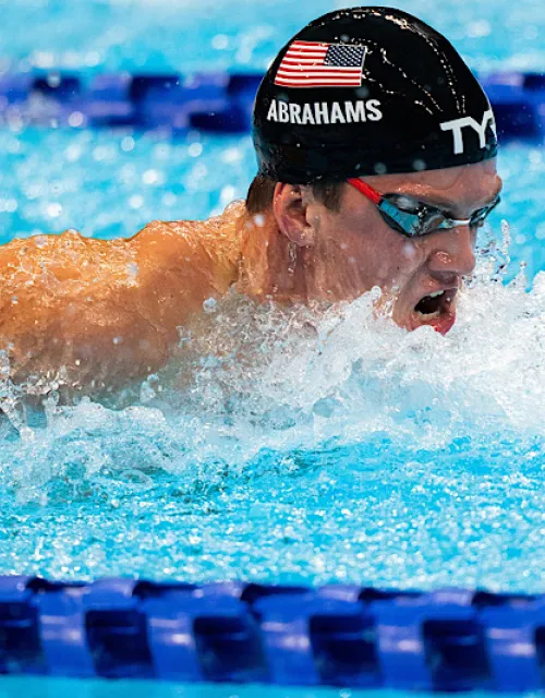 David Abrahams competes for Team USA at the Tokyo Paralympic Games.