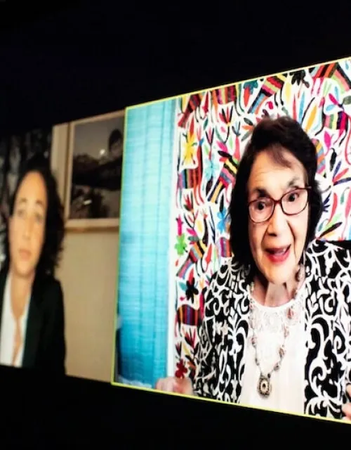 A conversation with labor activist Dolores Huerta was hosted by the Institute of Politics at the Kennedy School.