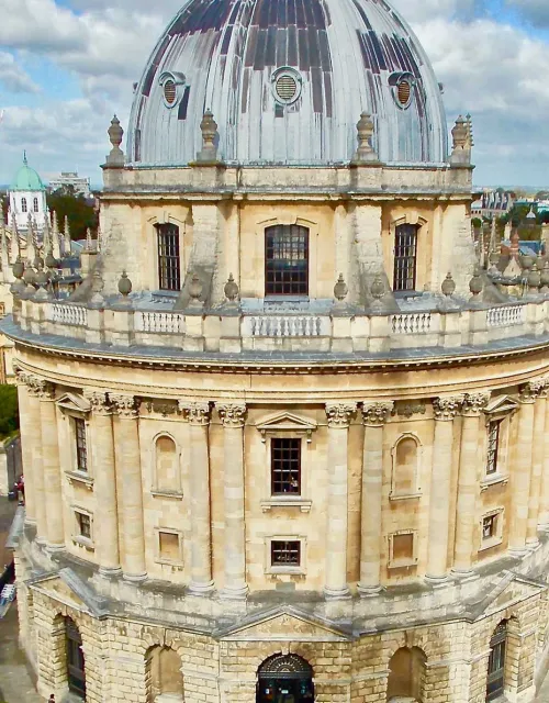 The Radcliffe Camera building at the University of Oxford.