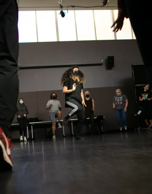 dancers in the studio