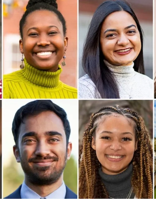 Compiled pictures of all 7 Harvard Rhodes Scholars for 2021