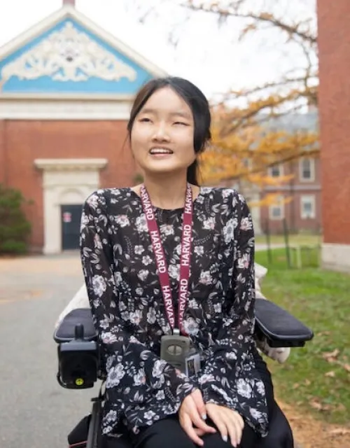 Melissa Shang is a first-year student, disability activist, and children's book author. She brought her activism to campus to promote greater accessibility measures.