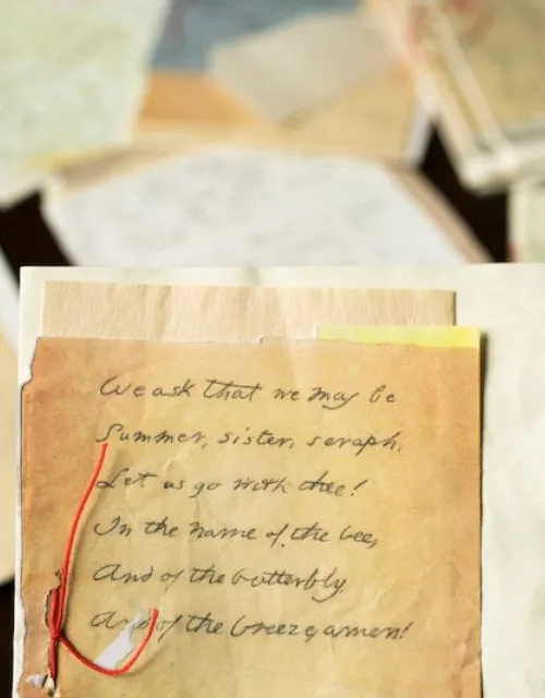 Props from the Apple+ TV series “Dickinson” were donated to Houghton Library, marking it a first for the library.