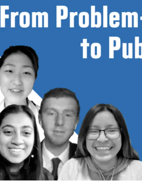 Students discuss how they turned their class project for ES96: Engineering Problem Solving and Design Project, into two papers that were recently published in the Journal of Occupational and Environmental Hygiene.