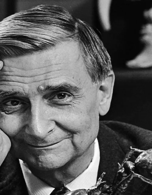 E.O. Wilson in 1994. Wilson received his Ph.D. from Harvard in 1955, joining its faculty in 1956. Wilson remained at the University the rest of his career.