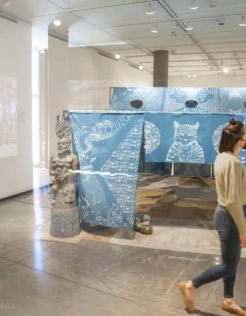 The multimedia exhibit, “Candice Lin: Seeping, Rotting, Resting, Weeping,” on pandemic isolation opens at the Carpenter Center.