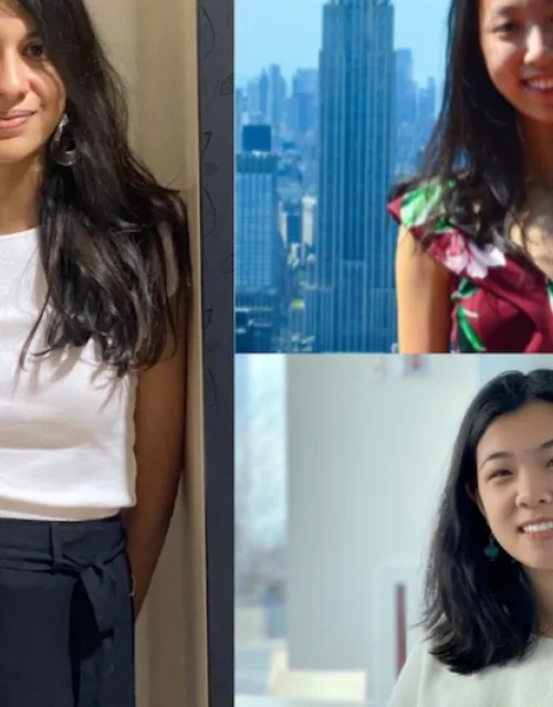 April Chen, Varshini Subhash and Angel Yin-Hua Hsu were three of the 16 scholars announced by Adobe.