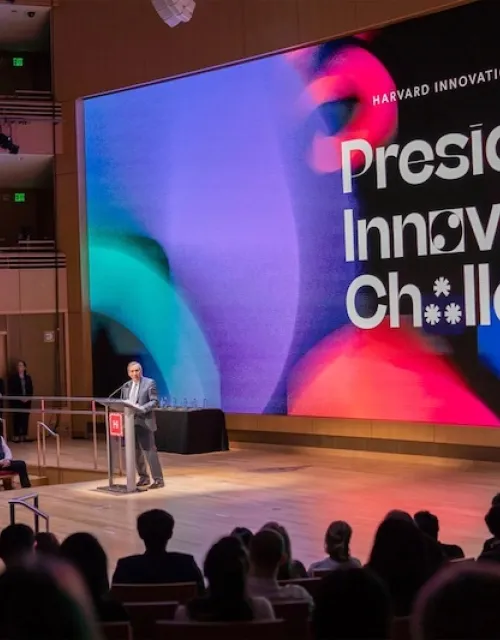 “Bringing people together from across the University … and watching them put their knowledge to work is one of my favorite things about being president,” said President Larry Bacow.