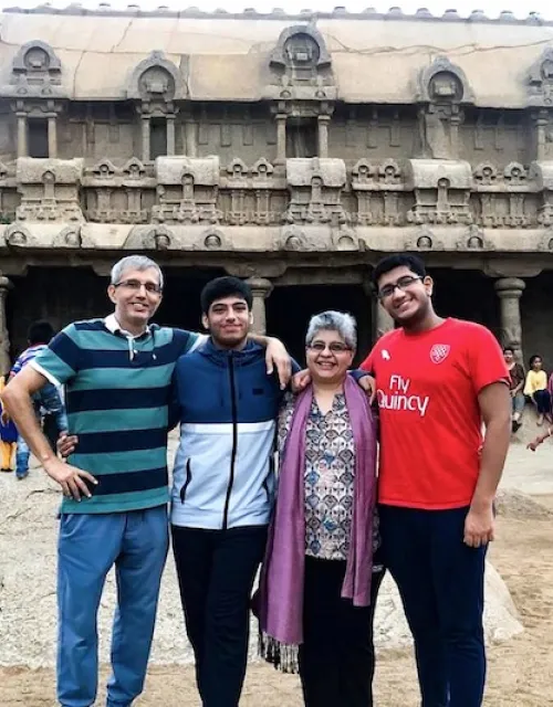 Harvard student Phiroze Parasnis traveled with his younger brother and parents in India just weeks before COVID-19 shut the country down.