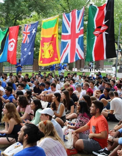 During pre-orientation, the First-Year International Program welcomed first-years from around the world.