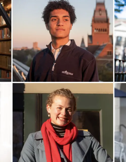 A collage of the 6 accepted Rhodes scholars. 