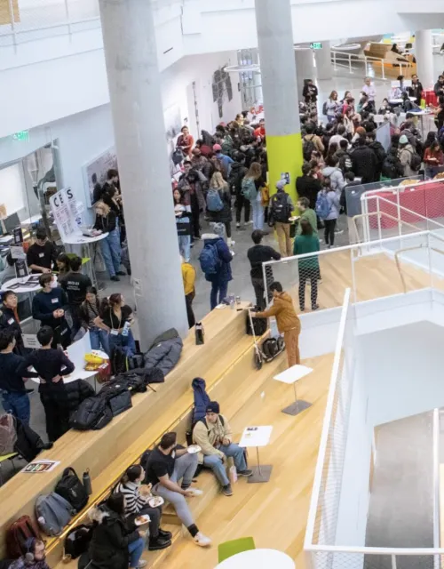 Students at Sophomore Convocation in the Science and Engineering Complex