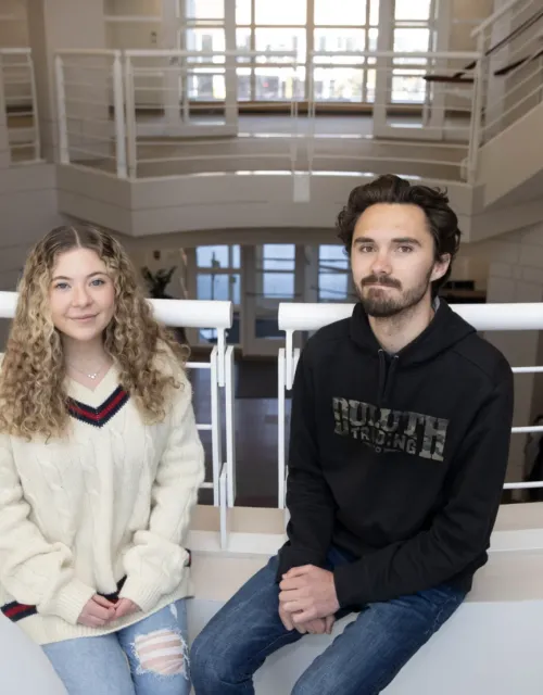 Jaclyn Corin and David Hogg