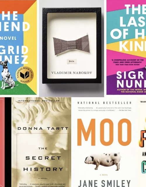 An image of nine different book covers. 