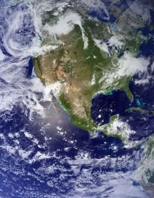 view of earth from space