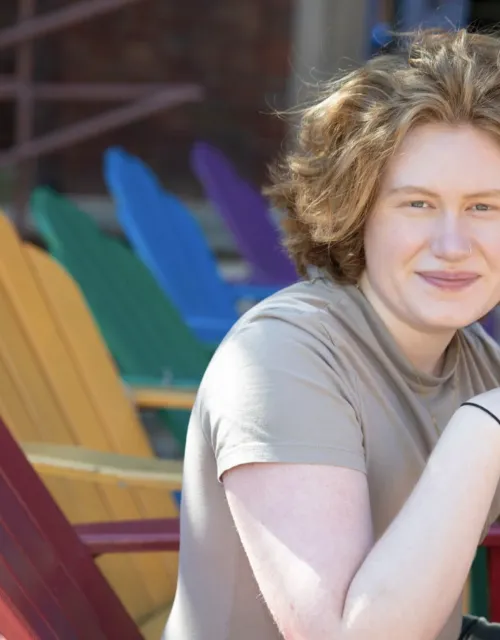 Kris King ’24, executive director and founder of TransHarvard, is the leading force behind the Trans+ Community Celebration.