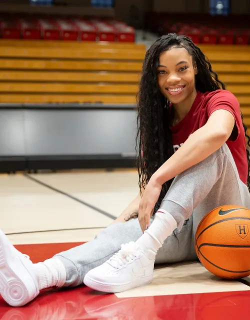 Team captain Harmoni Turner at Lavietes Pavilion.