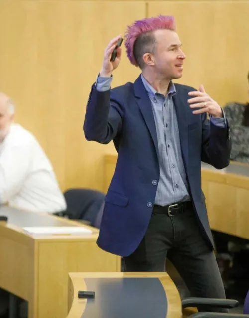 Logan McCarty, Harvard science assistant dean, owes some of the inspiration for AI course to Mary Shelley’s “Frankenstein.”