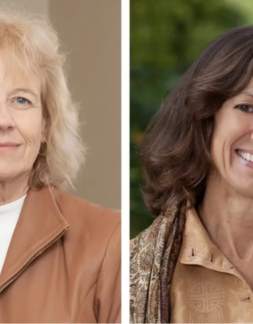 Peggy Newell (left) and Kathleen McGinn.